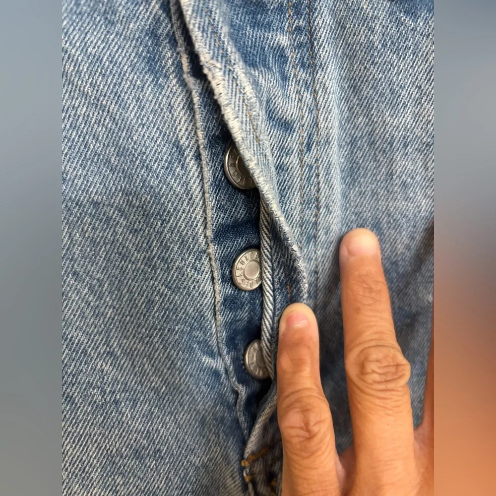 Agolde Curio Mid Rise Relaxed Boot Organic Cotton Distressed Jeans - Picture 6 of 12